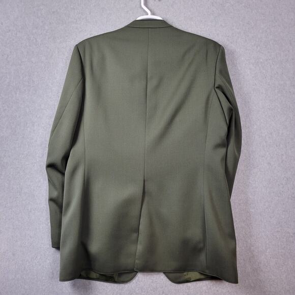 Vtg Kastell 100% Wool Green LS Button Up Trachten Jacket Men's 42 - Picture 9 of 16